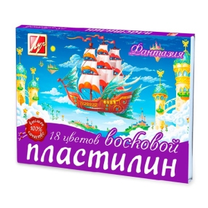 Пластилин 18 цв 315 гр Фантазия восковой со стеком (Луч) - купить в магазине Чакона